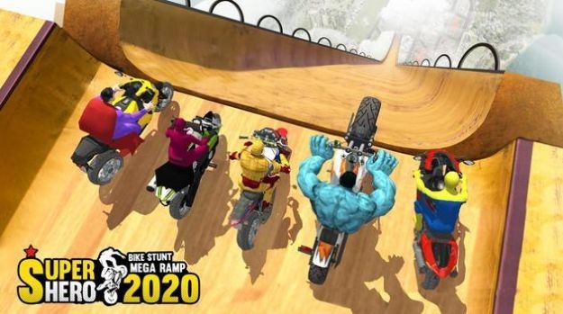 超级英雄自行车超级坡道2021最新版游戏免费下载